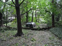 The car was missed by just a bit.