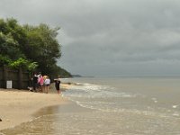 The wind has settled, the sound had almost no waves.