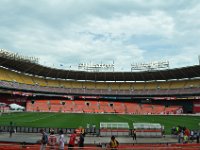 The stadium, still empty. Later almost sold out.