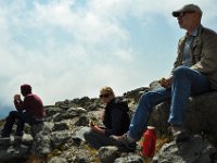Lunch sandwiches on the summit.