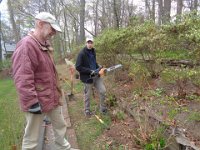 Some parts of the old wall needed some persuasion to give in.