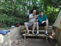 Done, wall and staircase are set. The beer (non-alcoholic) is well deserved.