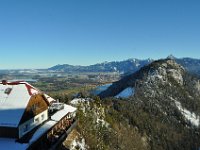 Hotel Falkenstein and Weissensee, Hopfensee, and Forggensee in the back.