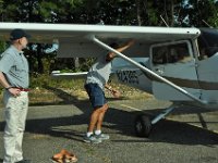 Checking every detail before departure.