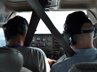 Annika was in charge of picture taking, Eric was flying and I was helping with the radio and the maps.