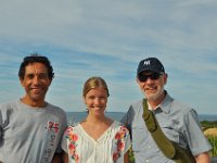 The flight crew at Aquinnah Cliffs.