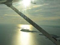 The afternoon sun over the Block Island Sound.