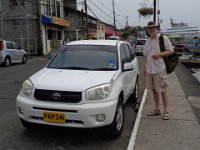 Our rental car, carrying us around the island.