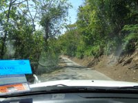 A small road, typical on Grenada.
