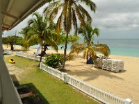 View from our balcony righ on the beach.