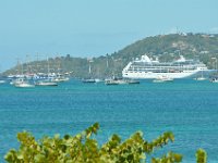 Side by side at the port.