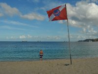 In the morning, the beach is empty, the water is warm. Perfect for a swim before breakfast.