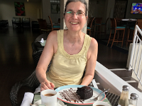 Coffee and cake in the afternoon.