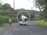 Seven people in a small pickup.