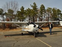 Eric, the pilot, and our little plane.