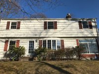 Originally, we thought about a small wooden deck to replace the decaying staircase. But Jerry was very convincing, a patio is better.