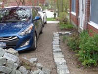 Since it got rainy and we needed a path, we got creative.