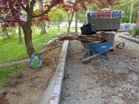 The curb is growing.