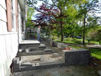 Staircase and bounding wall. Jerry's team did a fantastic job, very neat and precise.