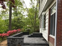 Finally, the path from driveway to patio.