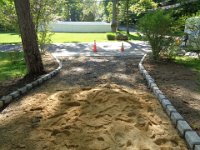 Curbs and apron completed, waiting for the asphalt.