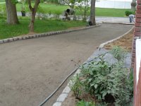 Solidified and levelled.