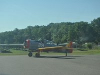 A historic WW-II plane started ahead of us.