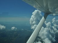 A big cloud, we had to fly around.