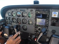 Always an eye on the instruments.