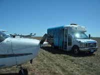 At least a shuttle came to pick us up.