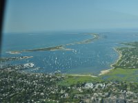 The bay with the harbor from above.