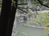 There is a bridge for visitors across the gorge, leading, however, nowhere.