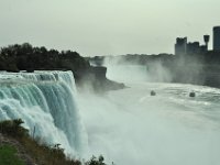 These little boats go into the mist, very close to the falls.