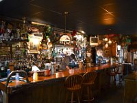 Rustic and cosy, the bar.