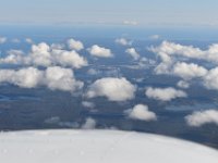 Some clouds, but only a few.